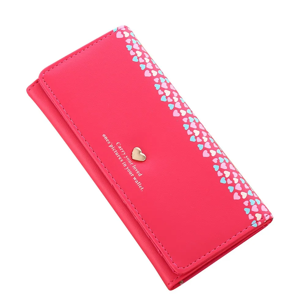 Hot Pink Aelicy Роскошные Брендовая Дизайнерская обувь кошельки кожаные кошельки Для женщин длинный клатч телефон кошельки женский кредитной карты держатель для карт, кошелек для карточек - Цвет: Hot Pink