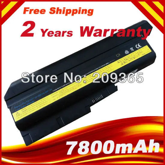 7800mAh Аккумулятор для ноутбука IBM ThinkPad R60 R60e T60 T60p Z60m Z61e Z61m Z61p Lenovo R500 T500 W500|laptop