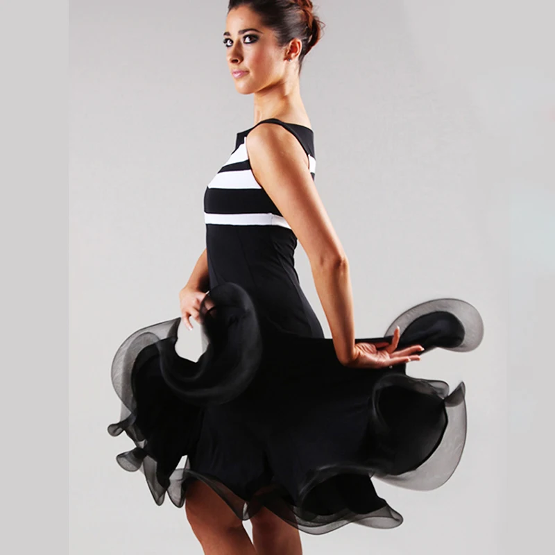 2018 New Women Latin Dance Dress Upscale Spandex Fish Bone Performance Dresses For Lady Ballroom/Cha Cha/Foxtrot Dancing | Тематическая