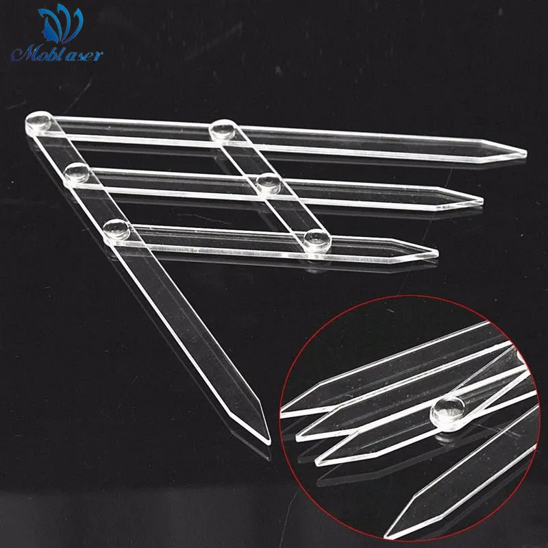 Линейка для бровей с золотым соотношением перманентного макияжа вышивка