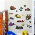 Мультяшные автомобильные наклейки на стену для детской комнаты, украшение для спальни мальчика, схема роста, роспись, художественные переводки, украшение для комнаты мальчика