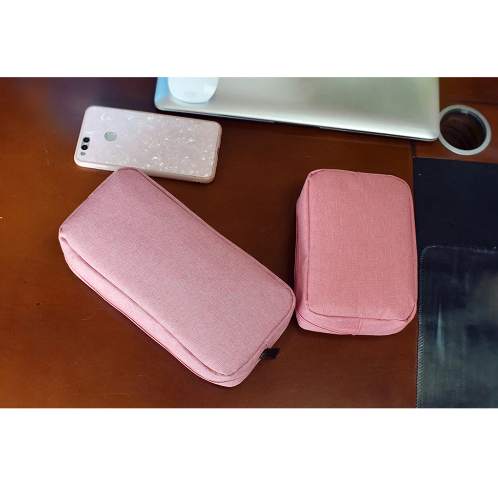 

Portable Oxford Cloth Storage Bag Digital Gadget Devices USB Cable Data Line High Capacity Storage Bag