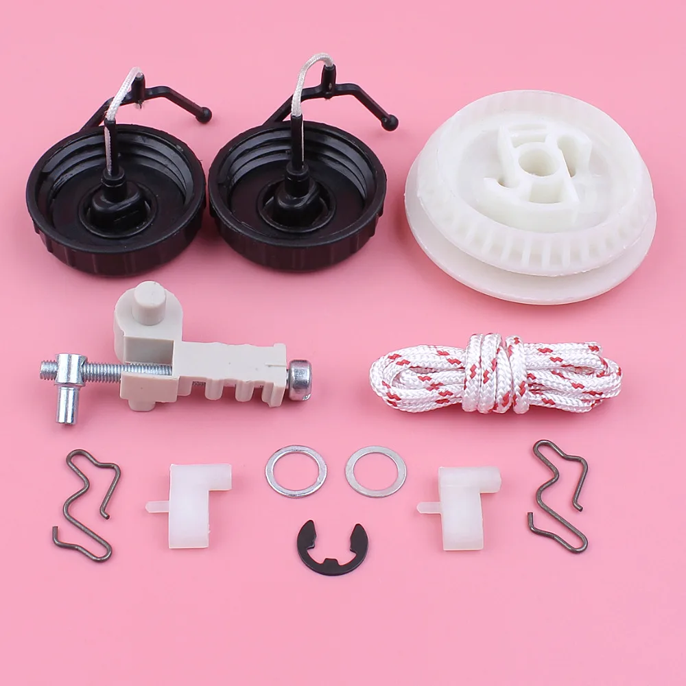 

Recoil Starter Pulley Pawl Spring Washer Kit For Stihl MS180 MS170 018 017 Chain Adjuster Tensioner Tank Cap Chainsaw Part