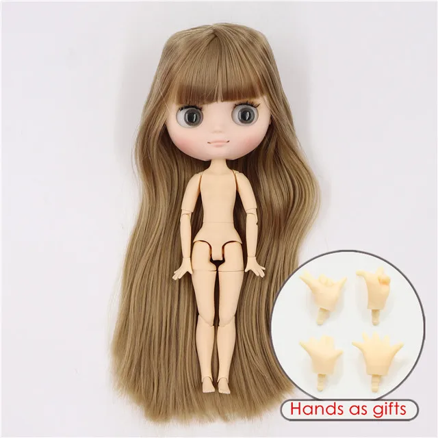 Фабрика blyth Middie кукла шарнир тело матовое лицо 1/8 20 см голая кукла - Цвет: matte face-m