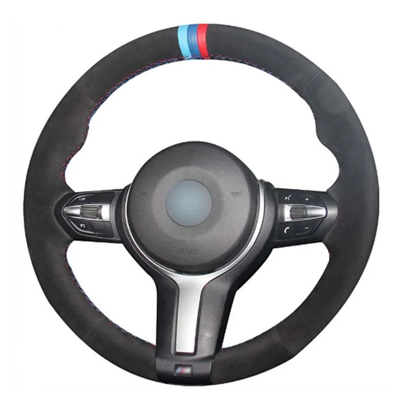 

Чехол на руль из черной замши для BMW M2/M3/M4/M5/M6/X5/X6