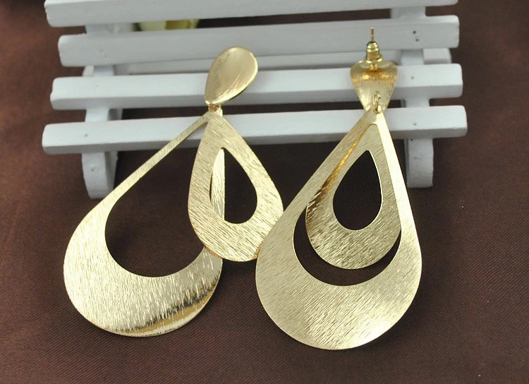 Брендовые винтажные большие висячие серьги Naomy & ZP для женщин 2017 Модные