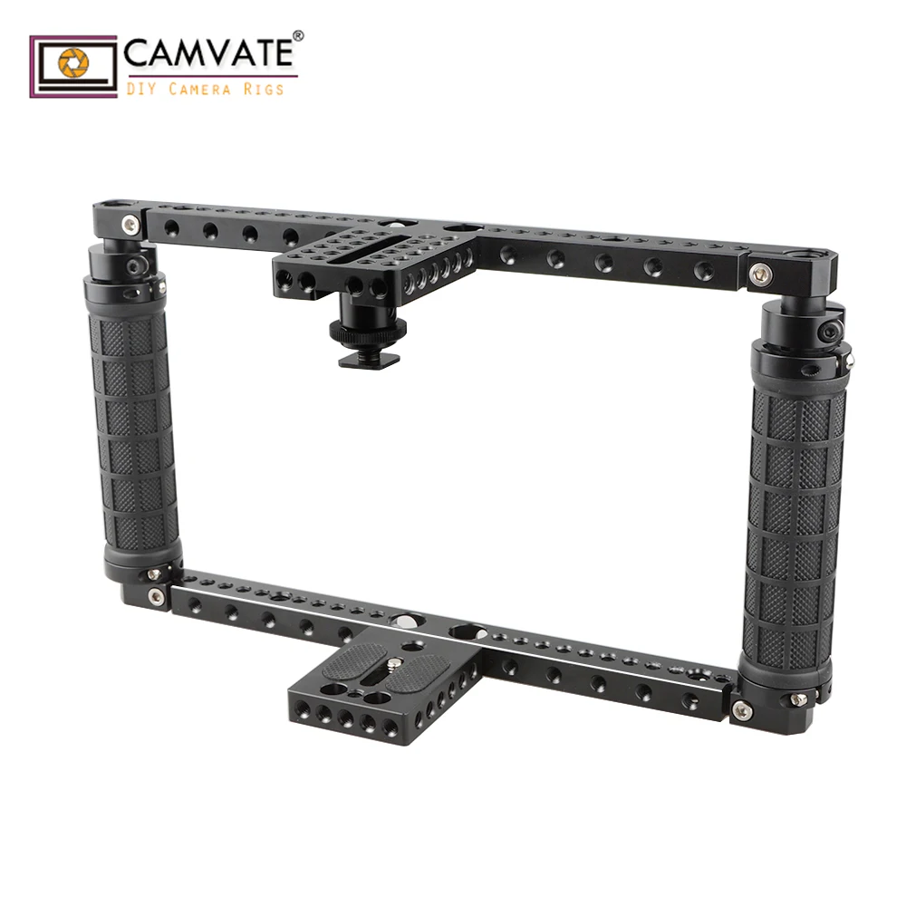 CAMVATE Камера клетка Риг для Canon EOS 1DC/Canon 1DX/Nikon D3X/D3S/D800/D800/810/850/a7/a7S/a7R/a7II/a7RII/a7SII/Fujifilm X