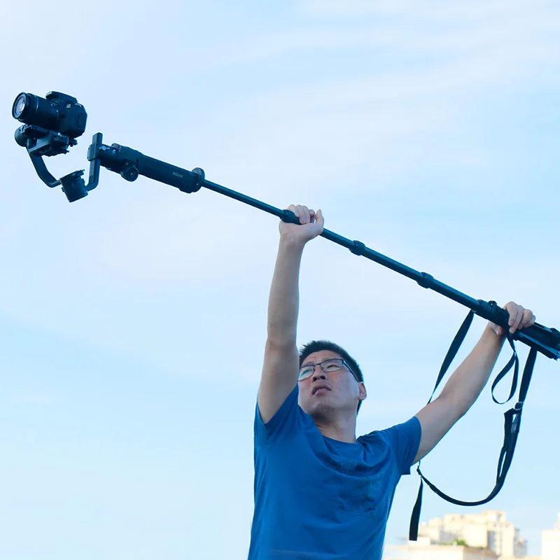 AgimbalGear удлиненный монопод бар для DSLR Gimbal Dji Ронин S Zhiyun кран 2 с плечевым ремнем