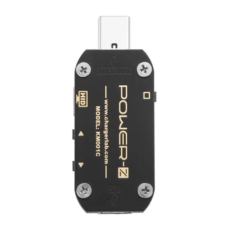 Мощность-Z USB PD тестер быстрое зарядное устройство Напряжение Ток пульсация двойной тип-c KM001C метр Индикатор портативного зарядного устройства напряжение метров