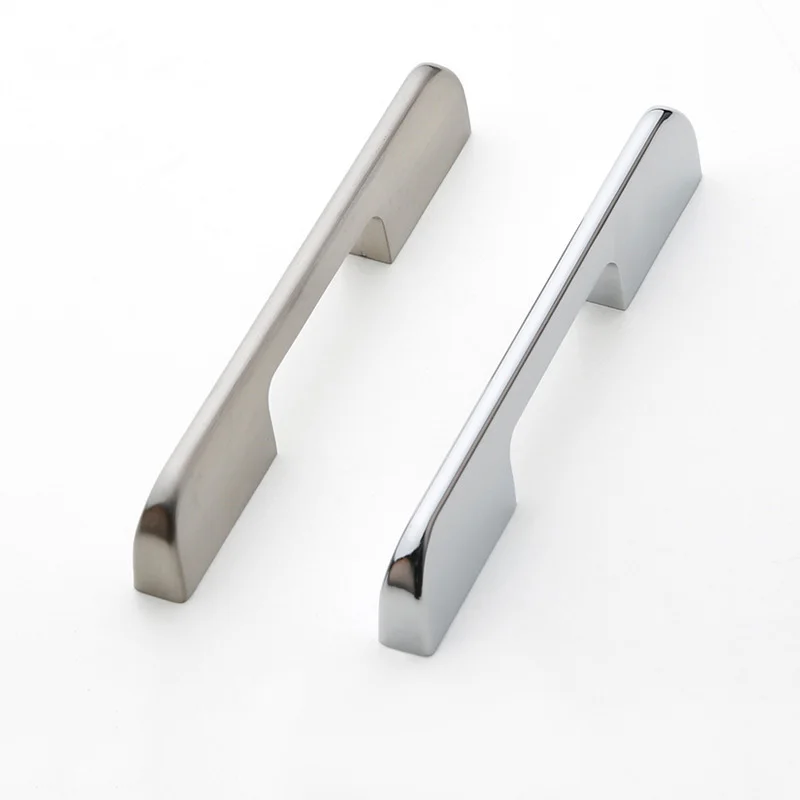 128 мм-320 мм блестящая ручка и ручки для шкафа хром никель под старину из цинкового