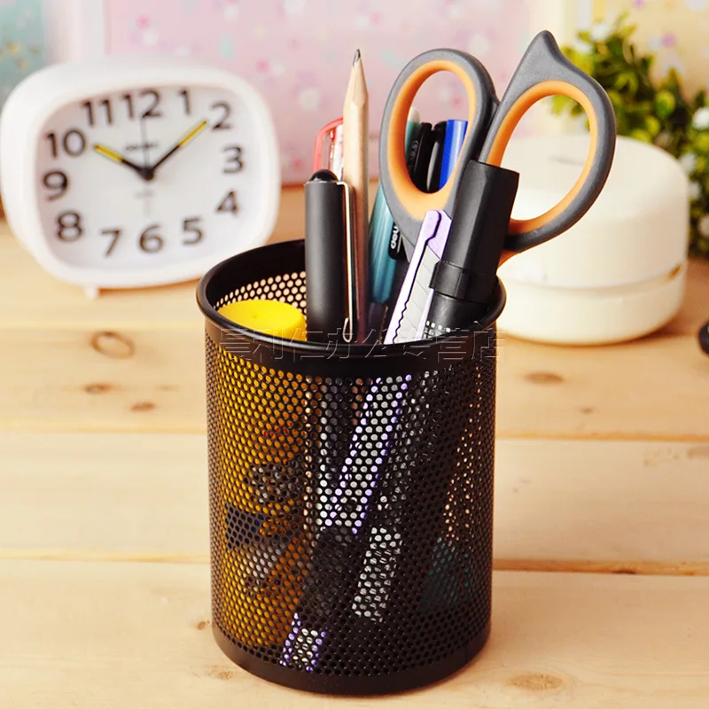 2017 креативные подставки для ручек рабочего стола металлическая сетка кастрюля