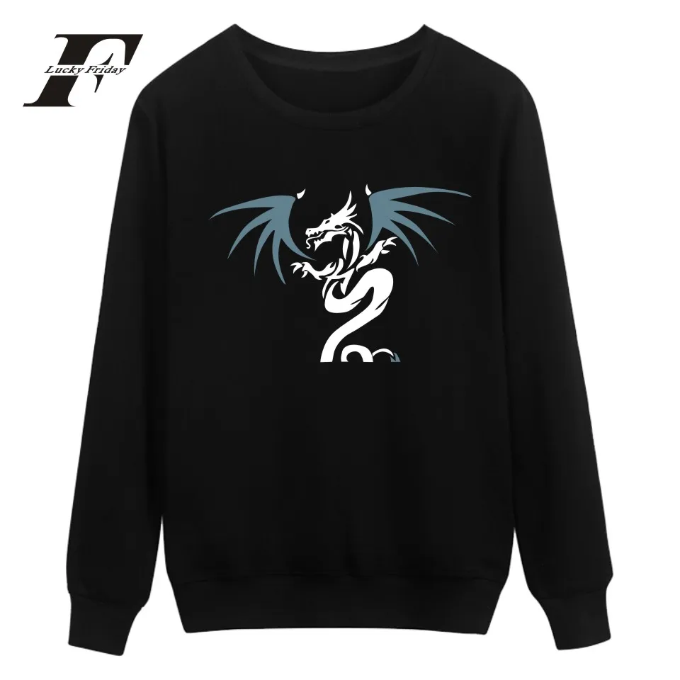 Хип-хоп толстовки luckyfridayf аниме злой Дракон печатных толстовка мужская moletom masculino