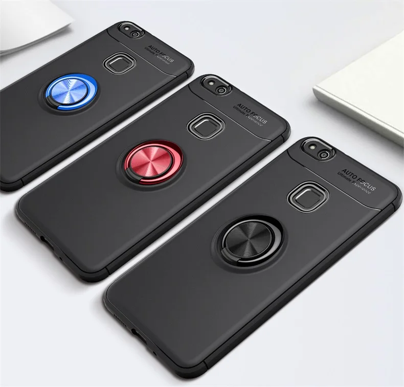 360 Вращающийся на палец чехол-подставка с кольцом для huawei P10 Lite P 10 Plus Автомобильный кронштейн задняя крышка для huawei P10 Lite мягкий чехол для телефона из ТПУ