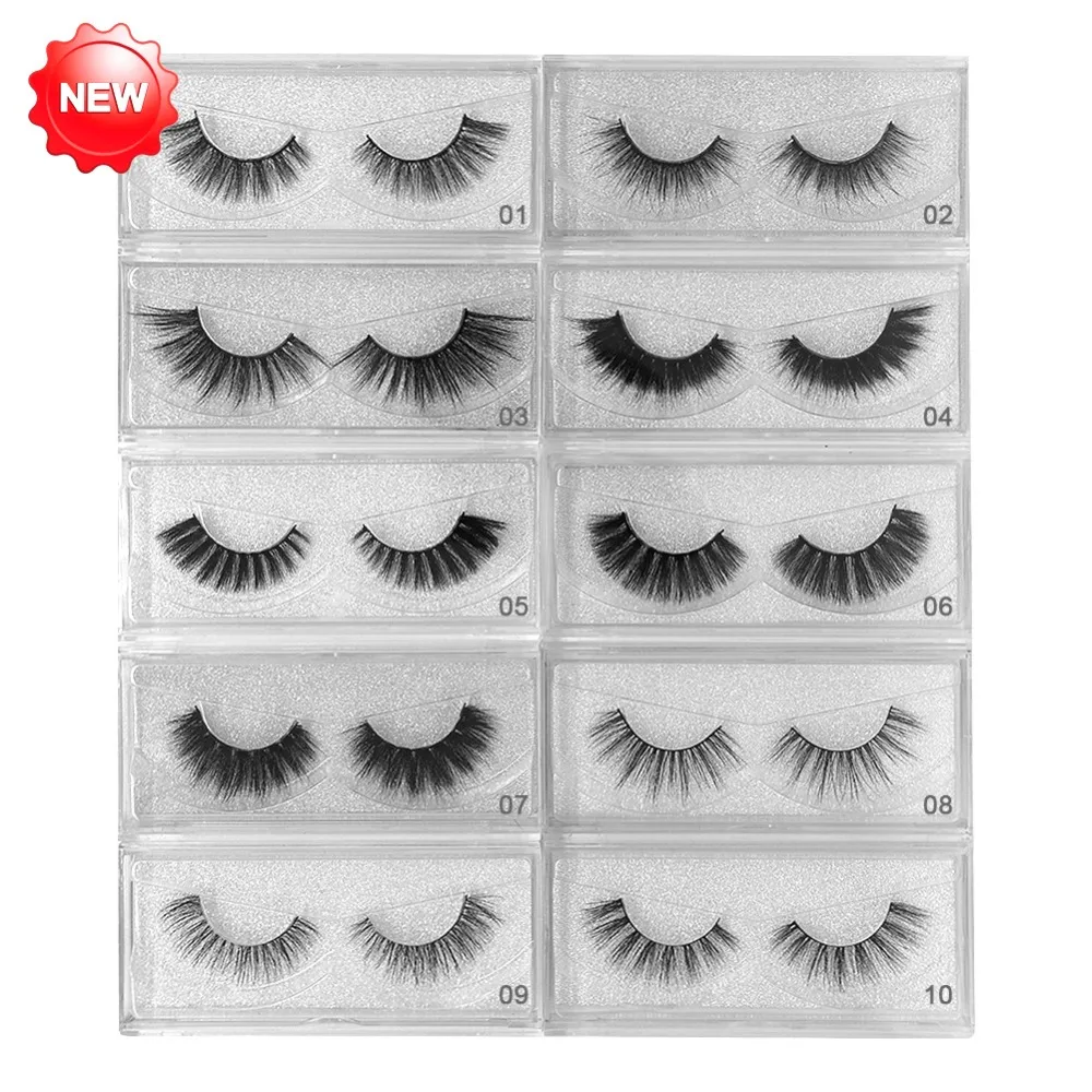 Норковые ресницы 1 двойные натуральные Удлиненные Макияж Красота высокое