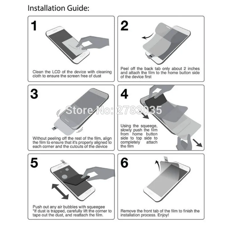 

For Lenovo A5000 5.0" Clear Glossy / Anti-Glare Matte Screen Protector Protective Film Guard (Not Tempered Glass)