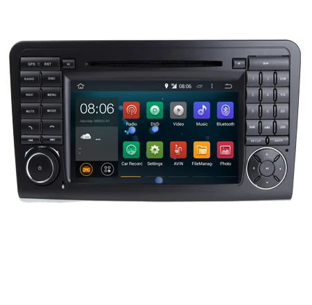 7 &quotHD 1024X600 Android 1 автомобильный dvd плеер для Mercedes Benz GL ML Class W164 ML300 ML320 ML350 ML450 ML500