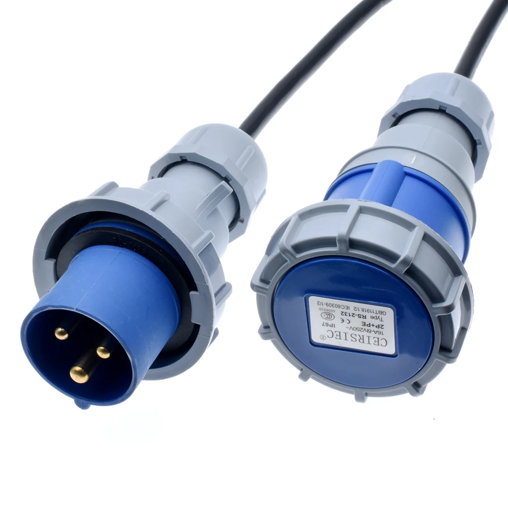 IPX67 IEC309 316C6 до 3163 P6 удлинители удлинить IEC 316 шнур питания. Кабели оснащены штекером