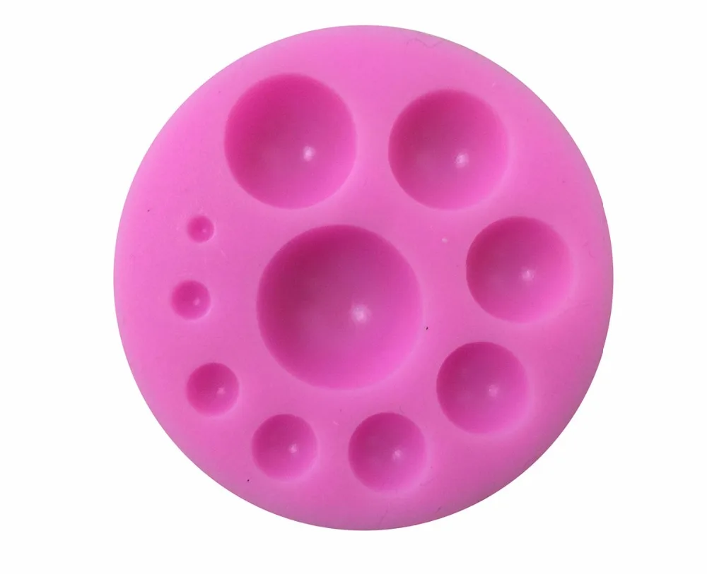 1 шт. полукруглая силиконовая форма для помадной жвачки и шоколадных поделок