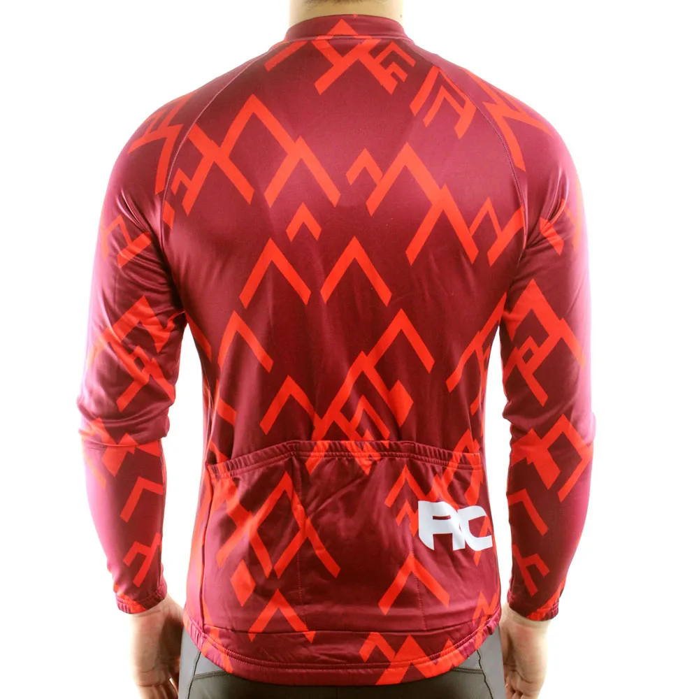 Ropa Ciclismo мужская теплая флисовая велосипедная одежда с длинным рукавом для