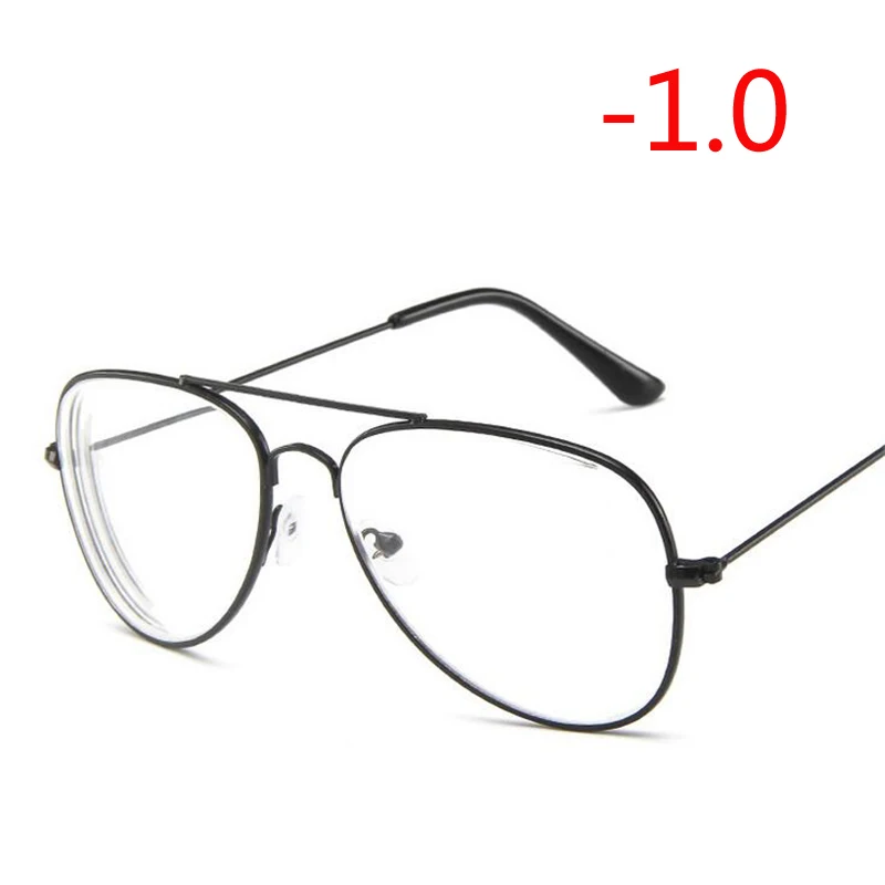 Myopia 100 Retro Metal Cat Eye Finished Myopia Eyeglasses Spectacles Glasses For Women And Men-1.0-1.5-2.0-2.5-3.0-3.5-4.0 - Цвет оправы: Myopia 100