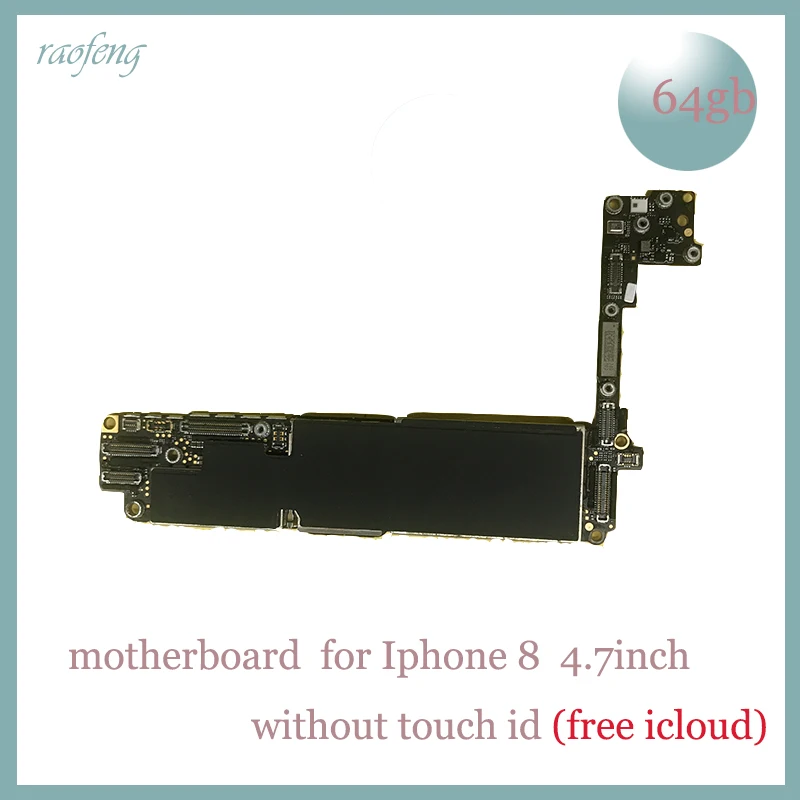 Raofeng высокое качество 64 Гб без touch id для iphone 8 материнская плата 4 7 дюйма