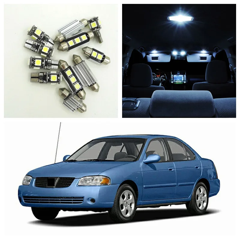 9 шт. белые светодиодные лампы для Nissan Sentra 2004 2005 2006|kit guitar|kit transceiverkit car parts suppliers |
