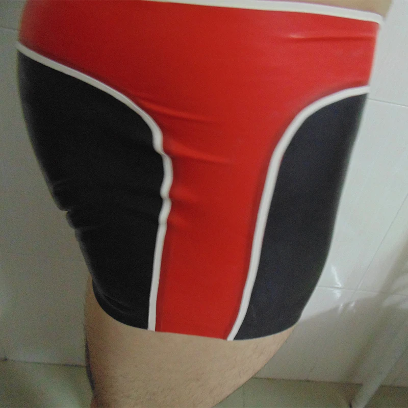 Латексные резиновые трусики Латекс Короткие штаны 100% натуральный латекс