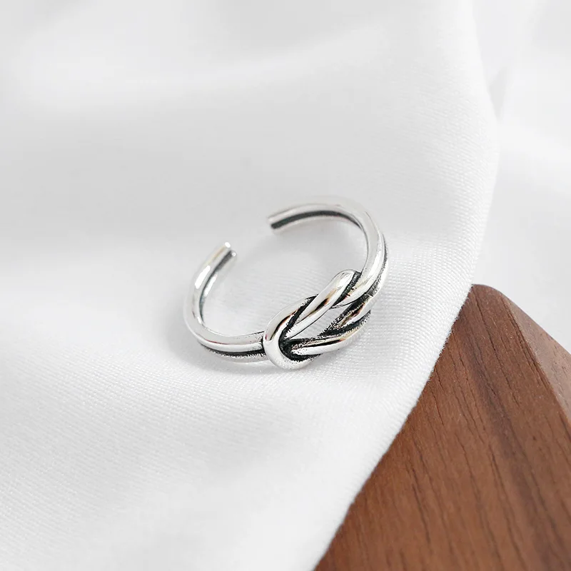 

2019 Fashion 925 Sterling Silver Love Heart Rings for Women Girls Punk Vintage Personality Lady Bridal Engagement Rings Anillos