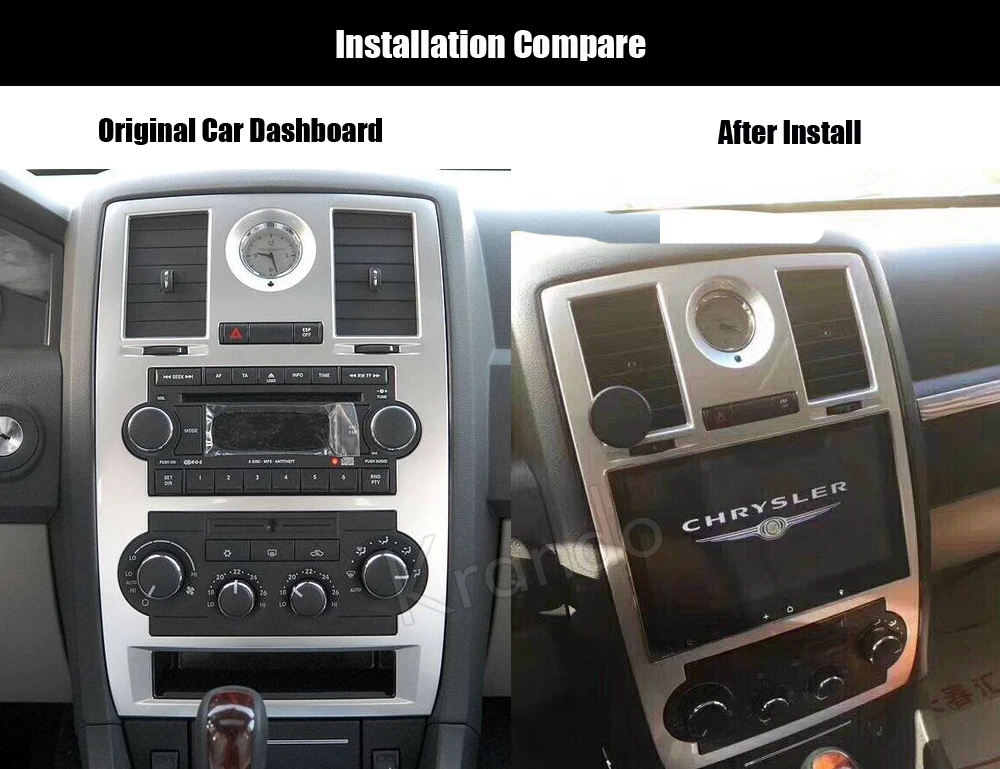 Автомобильная навигационная система Krando Android 8 1 9 дюймов для chrysler 300c 2004 2005 2006 2007 2008