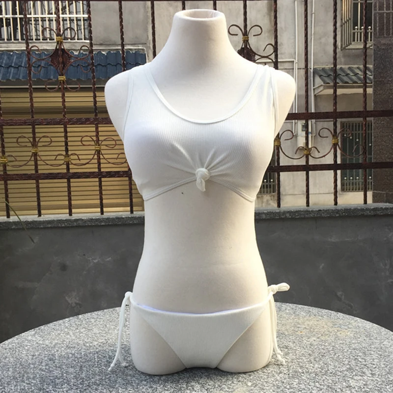 2017 сексуальный купальник бикини набор женский Пуш Ап Топ однотонный купальный