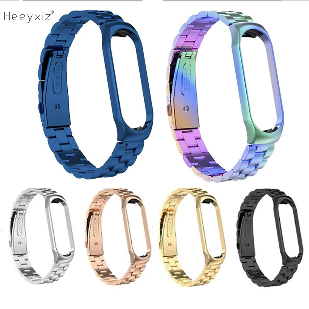 

Replacement Metal Strap For Original Xiaomi Mi Band 3 Replace Wrist Strap Wristband Stainless Steel Bracelet Wristbands Mi Band