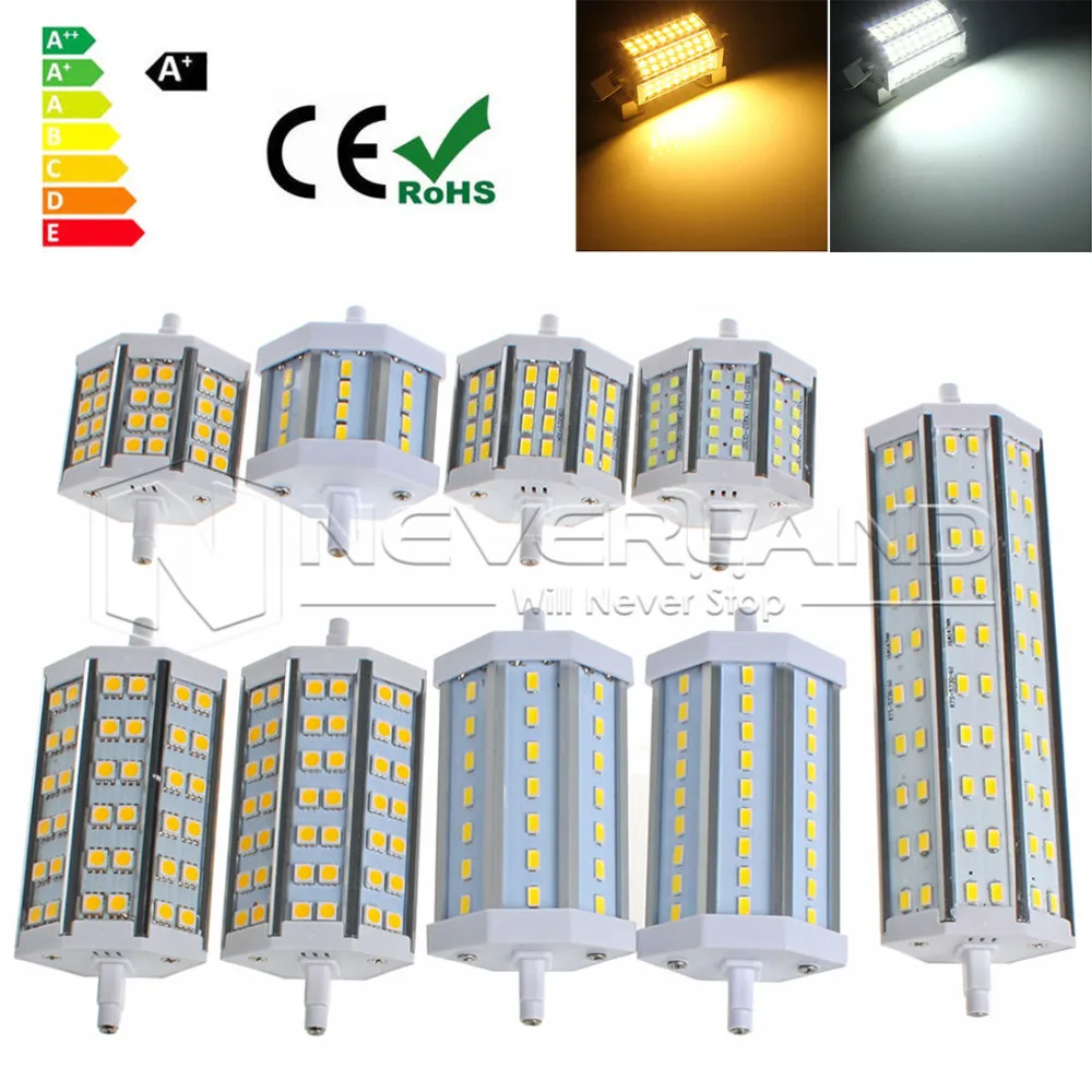 R7S 5 Вт/7 Вт/15 Вт/25 Вт 78/118/189 мм 2835/5050/5730 SMD светодиодный энергосберегающая лампа