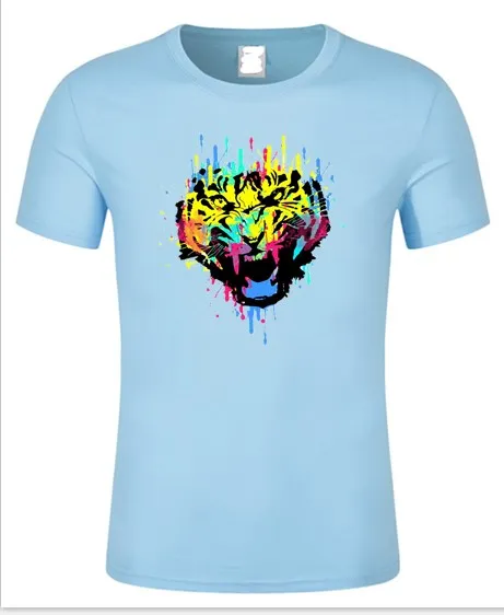 Новинка лета 2018 мужские топы футболки с принтом любимый Тигр хлопковая черно