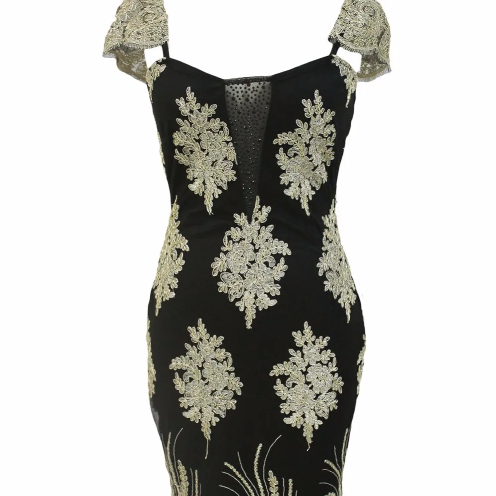 FGirl Украине деловая модельная одежда Платья для вечеринок Для женщин золотистой