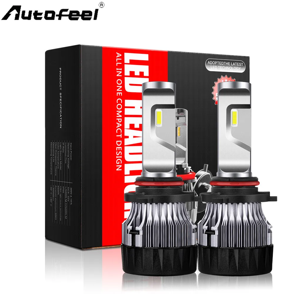 Autofeel новые обновления мини Canbus H4 H7 H11 9005 HB3 9006 HB4 9012 автомобилей Светодиодный фар
