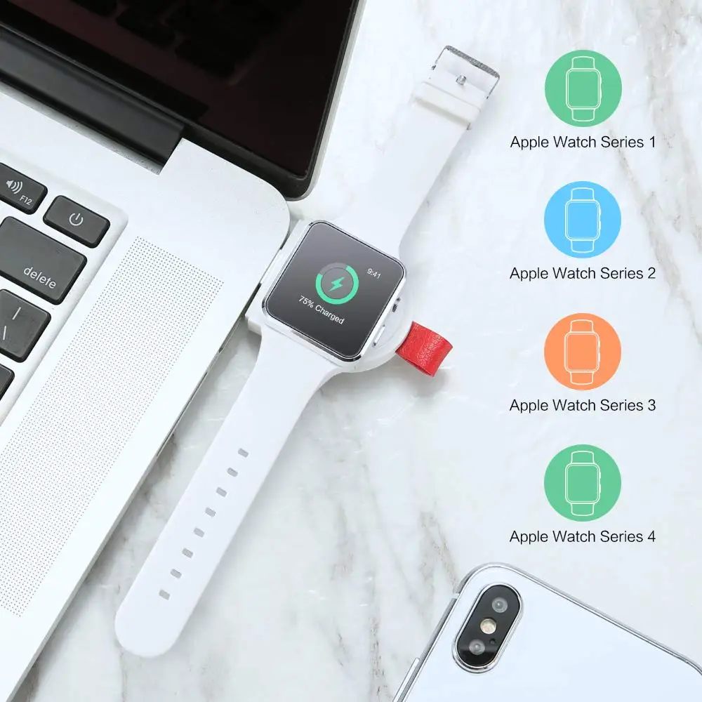 MESKEY портативное магнитное Беспроводное зарядное устройство i Watch Совместимо с Apple