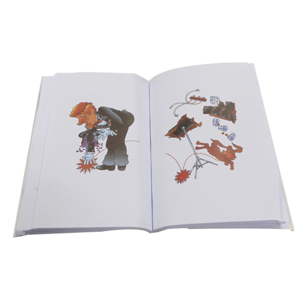 

1pcs Cartoon Magic Book Small Size 13.7*10cm Gift for Kids Professional Magic Tricks Close Up Magic