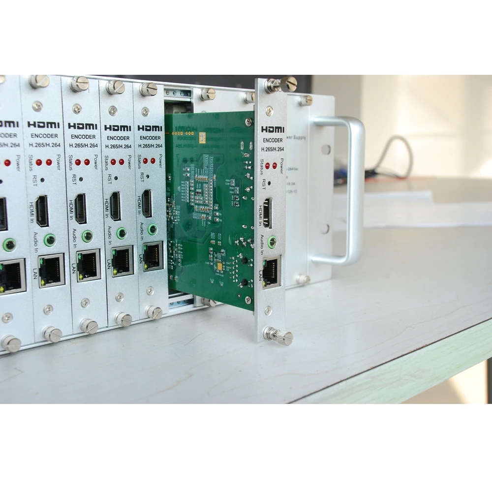 3U стеллаж для выставки товаров 16 Каналы HD HDMI кодировщик H.265 H.264 потоковый к RTSP RTMP