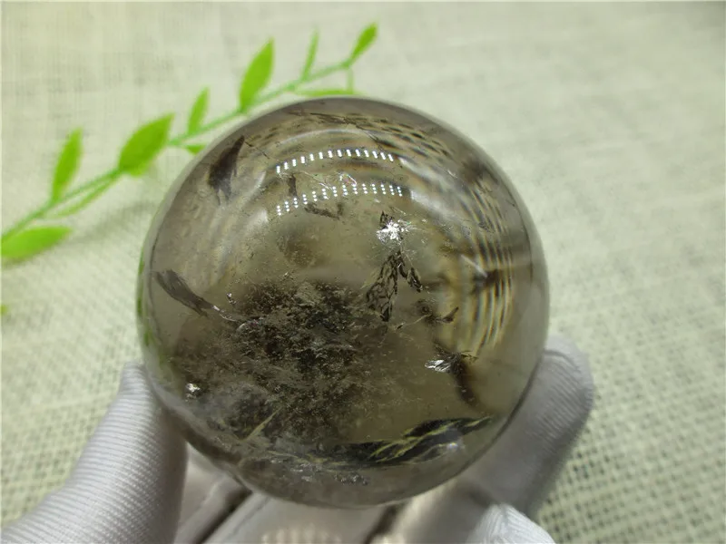 

Natural Smoky Sphere Ball Natural Crystal QUARTZ Healing Brazil Very beautiful ball Healing Carving Crafts for collection