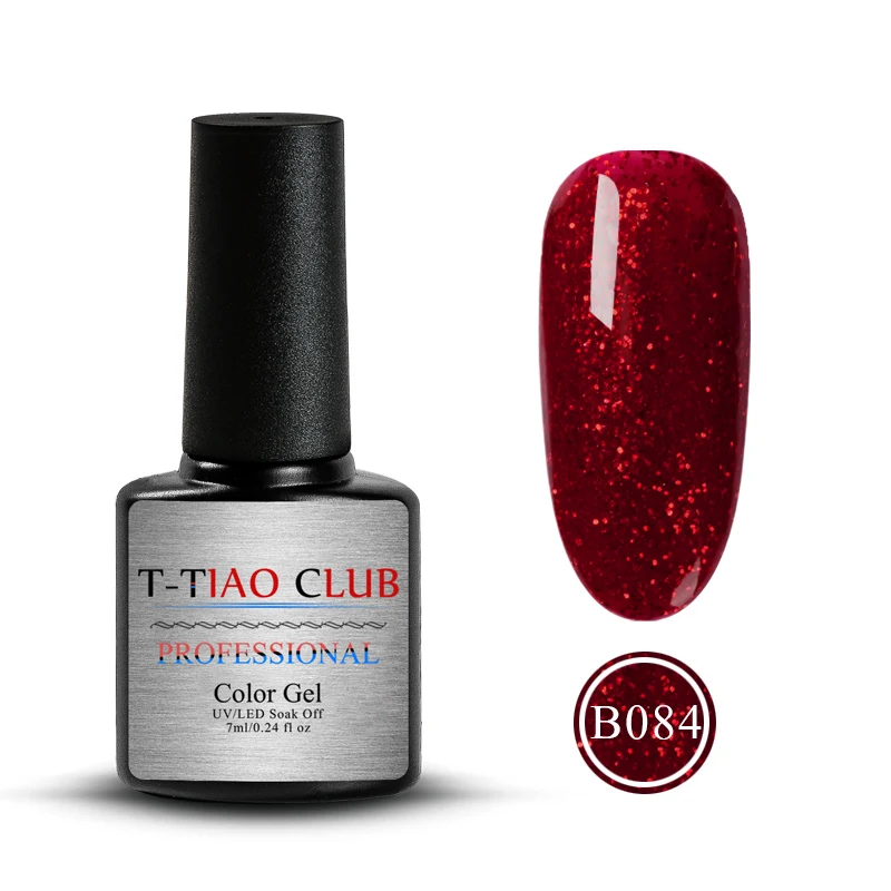 T-TIAO CLUB, 7 мл, синий, черный гель для ногтей с блестками, лак для ногтей, Ультрафиолетовый гибридный, долговечный, впитывающий Праймер, маникюрный Гель-лак для нейл-арта - Цвет: M30512
