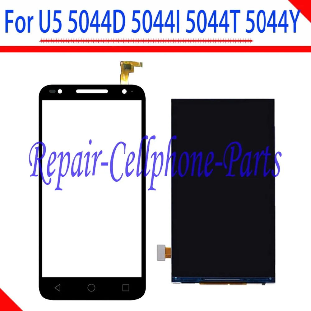 100% тестирование ЖК дисплей + Сенсорный экран дигитайзер для Alcatel One touch U5 5044D 5044I 5044 T