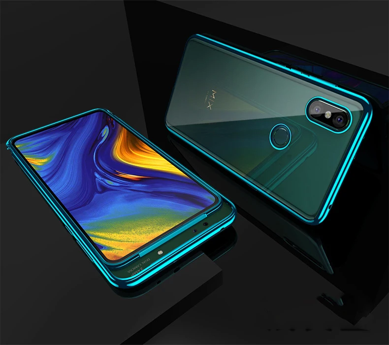 Для Xiaomi mi x 3 Чехол 6,39 ''прозрачный Elac-покрытие PC 360 Полное покрытие для Xiaomi mi x3 противоударный жесткий Жидкий чехол Funda