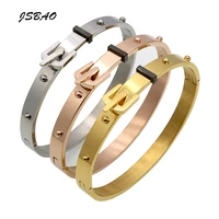 jsbao new arrival women fashion jewelry high quality stainless steel watchband luxury brands bracelet for women bracelet jewelry