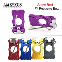 1pc recurve bow arrow rest magnetic adhesive arrow rest right hand for arcehry practice outdoor hunting shooting accessories
