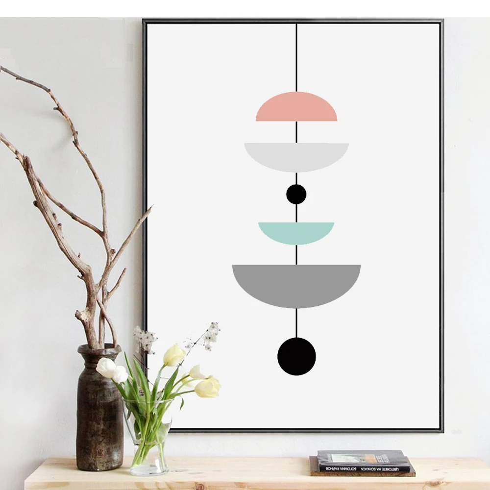 Абстрактный педант без рамки светлый Простой Настенный постер для украшения