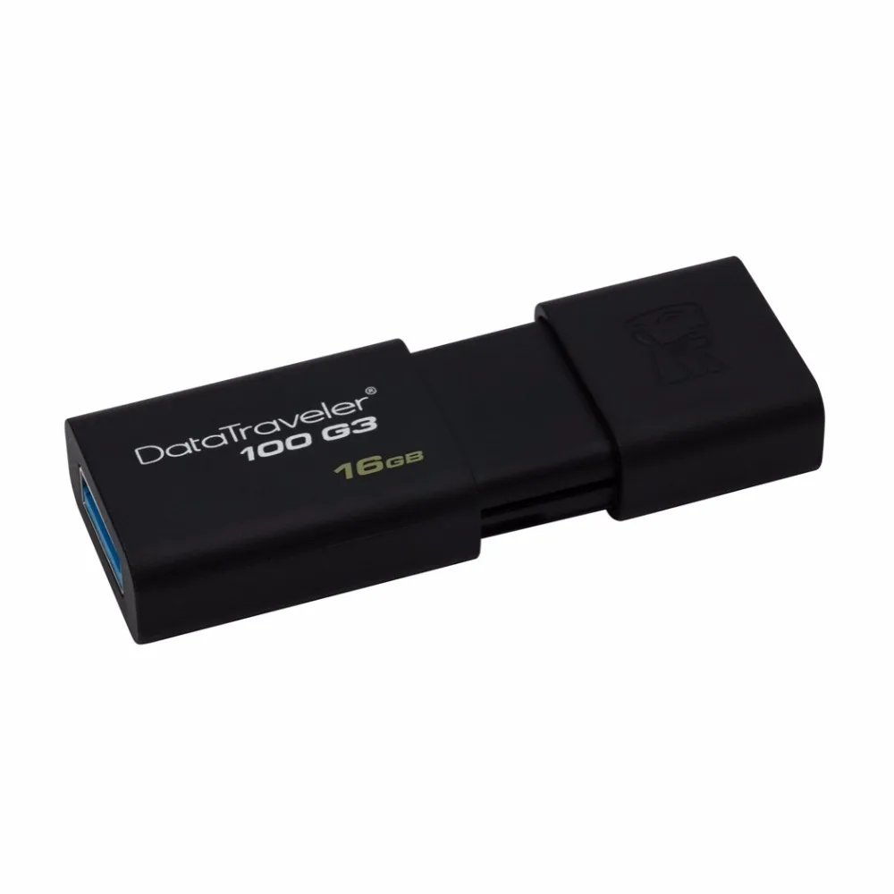 Kingston Технология DataTraveler 100 G3 16 ГБ 3 0 (3 1 Gen 1) разъем USB тип А В 40 МБ/с. deslizar негр |
