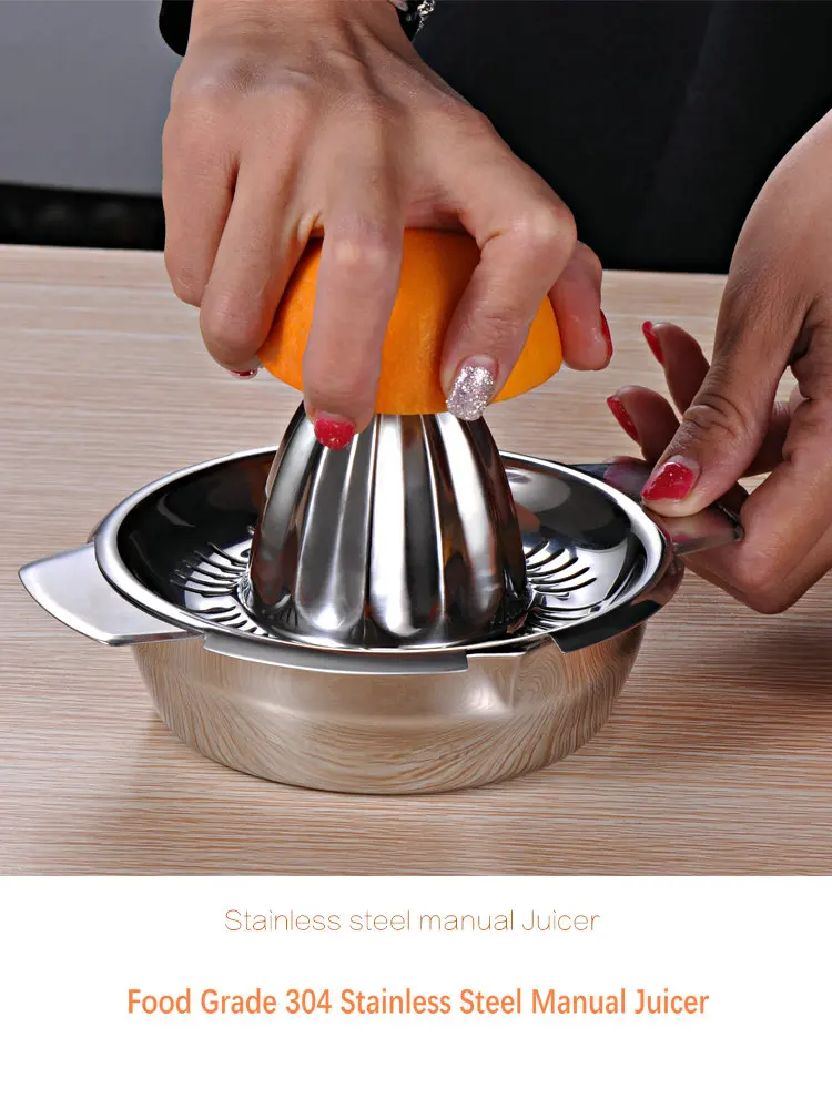 

Соковыжималка для апельсинов из нержавеющей стали 304, соковыжималка для лимона, портативная ручная соковыжималка для цитрусовых