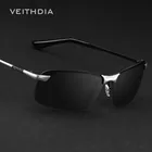 Солнцезащитные очки VEITHDIA 2020 мужские, брендовые дизайнерские очки без оправы с поляризационными стеклами, аксессуары для мужчин, 3043