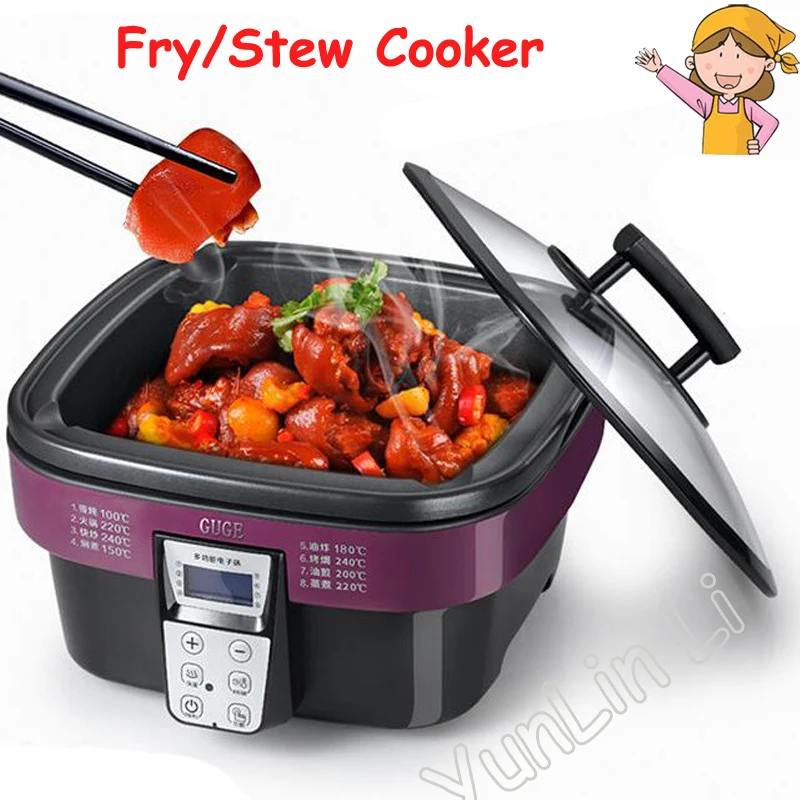 5L Multi-function Electric Cooker Non-stick Cooking Pot Stew Intelligent Fry AD-G909 |