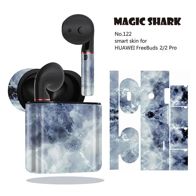 Волшебная Акула Новое поступление мраморный камень принт кожа для HUAWEI Freebuds 2 Pro